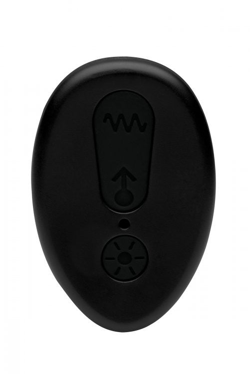 Silicone Anal Plug With Remote Control - Black