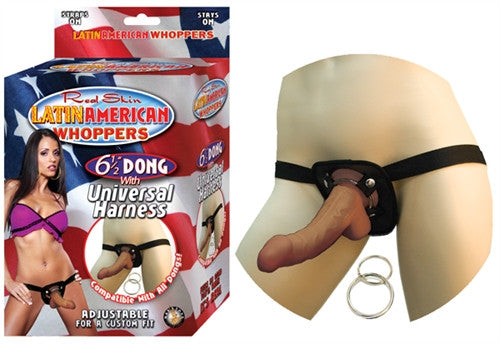 All American Whoppers 6.5-Inch  With Universal Harness - Latin