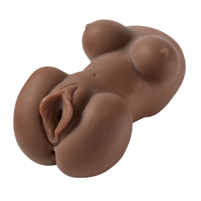Cloud 9 Mini Body Dual Stroker Pleasure  and Rear - Brown