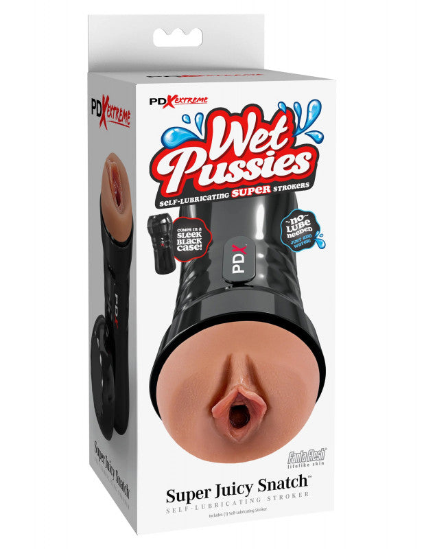 Wet  - Super Juicy  Self-Lubricating  Stroker - Brown