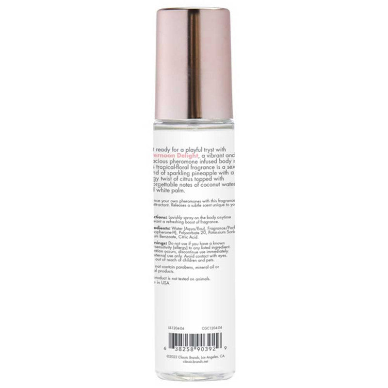 Afternoon Delight - Fragrance Body Mist With  Pheromones - Tropical Fl 3.5 Oz