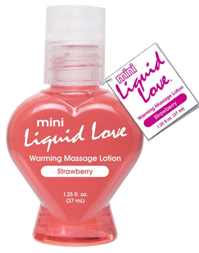 Mini Liquid Love Strawberry Warming Massage 1.25oz Lotion