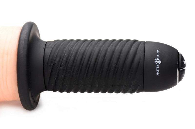 Onslaught 13 Mode XXL Vibrating Giant Dildo Thruster - Flesh