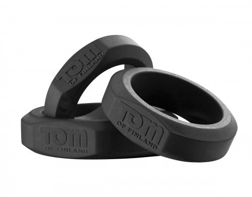 Tom of Fin. 3 Piece Silicone Cock Ring Set