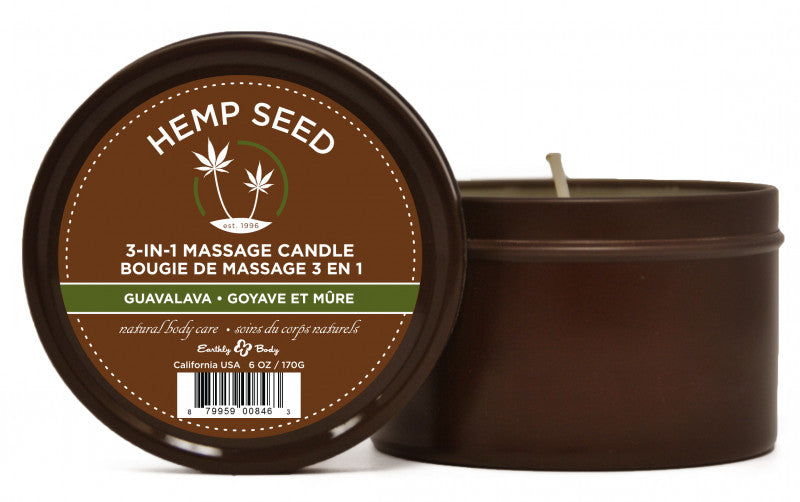 3 in 1 Guavalava Suntouched Candle With  Hemp - 6.8 Oz.