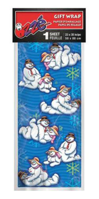 Gift Wrap Snowman