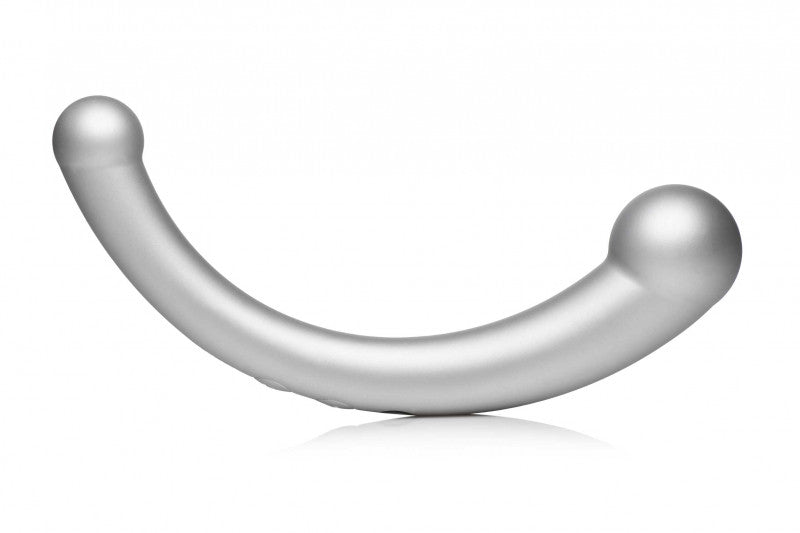 10x Vibra-Crescent Silicone Dual Ended  -  Silver