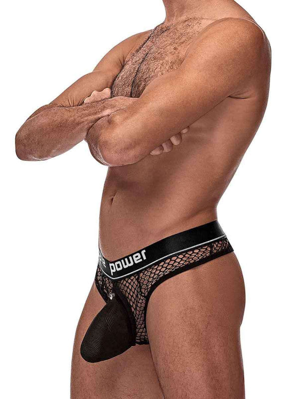 Pit Net  Ring Thong - S/ M - Black