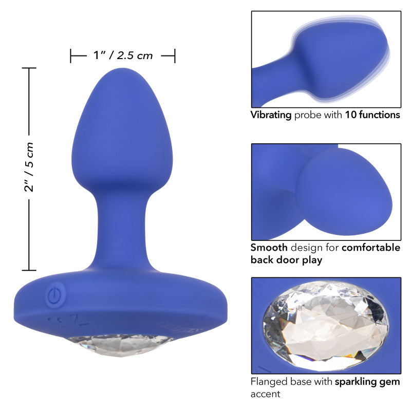 Cheeky Gems - Small Rechargeable Vibrating Probe - Purple