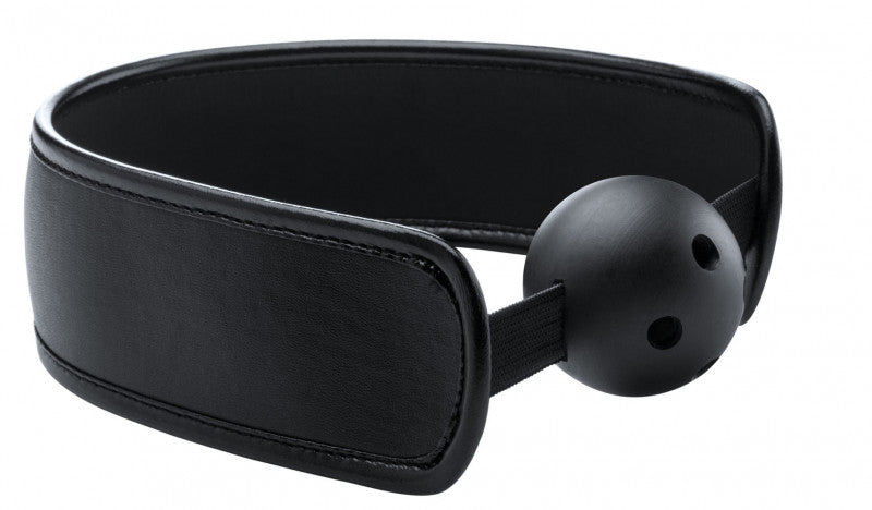 Brace Ball Gag W / Strechable Strap - Black