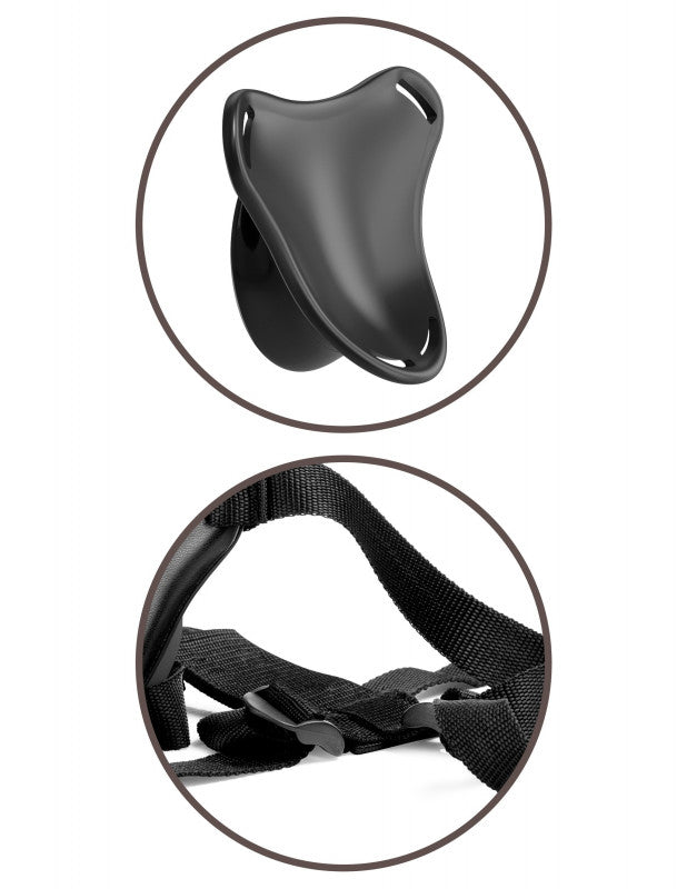 King  Elite Beginner's Body Dock Strap-on  Harness - Black