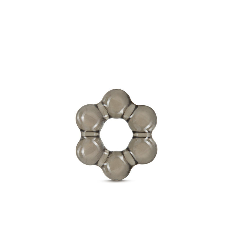 Stay  - Thick Bead  Ring - Black