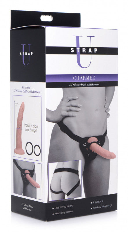 Charmed 7.5 Inch Silicone  With Harness