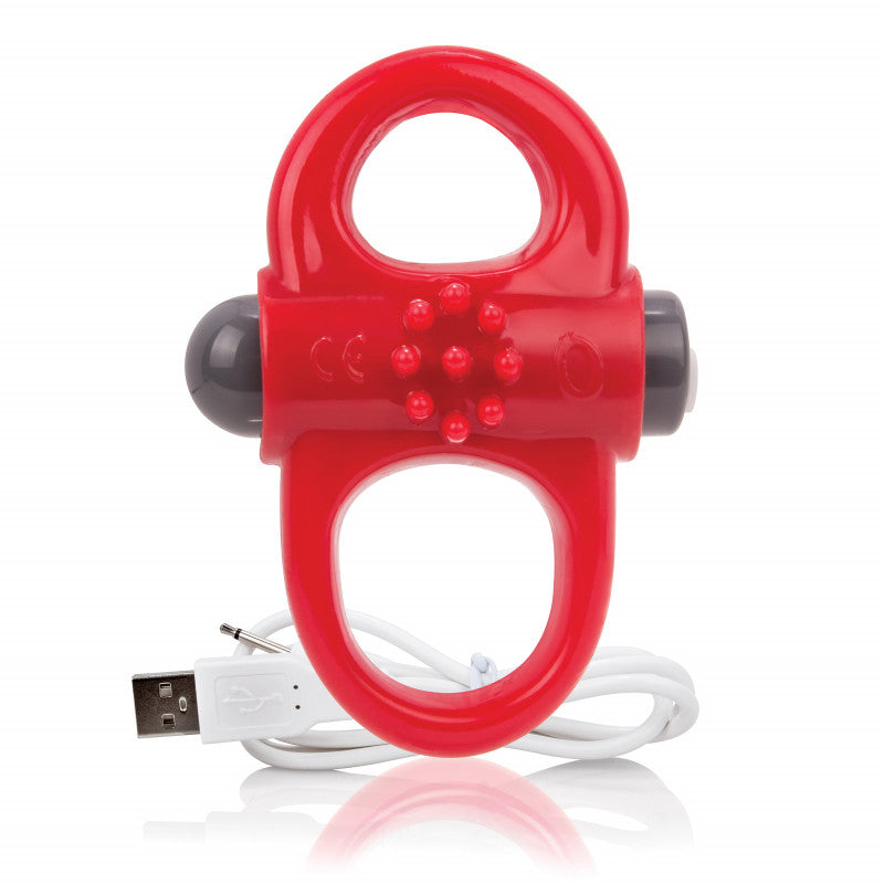 Charged Yoga Rechargeable Vibe Ring - Red
