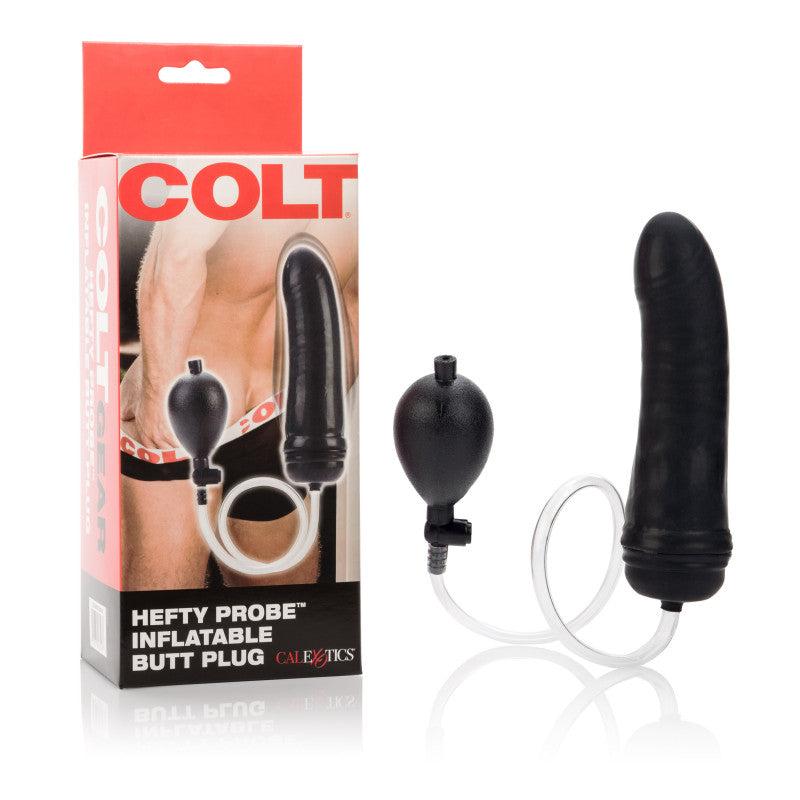 Colt Hefty Probe Inflatatable Butt Plug - Black