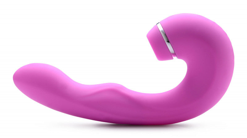 Shegasm 5 Star 10x Tapping G-Spot Vibe With Suction - Teal