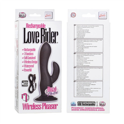 Rechargeable Love Rider Wireless Pleaser - Black