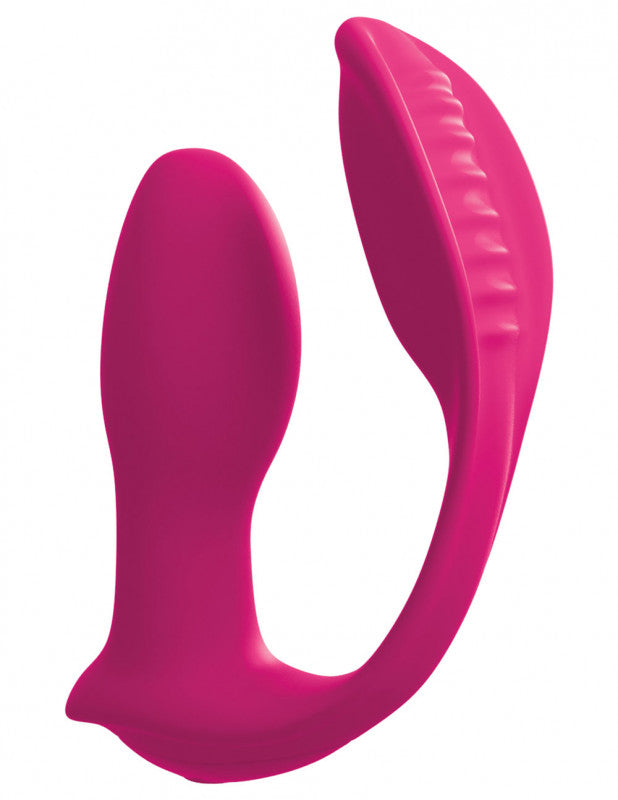 Threesome Double Ecstacy Silicone Vibrator - Pink