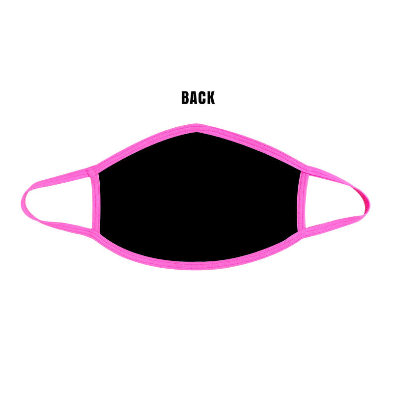 Crush Neon Uv Face Mask With Neon Pink Trim