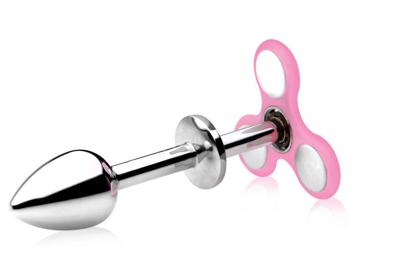 Frisky Happy Ass Spinner Fidget Spinner Anal Plug With 3 Magnetic Icons