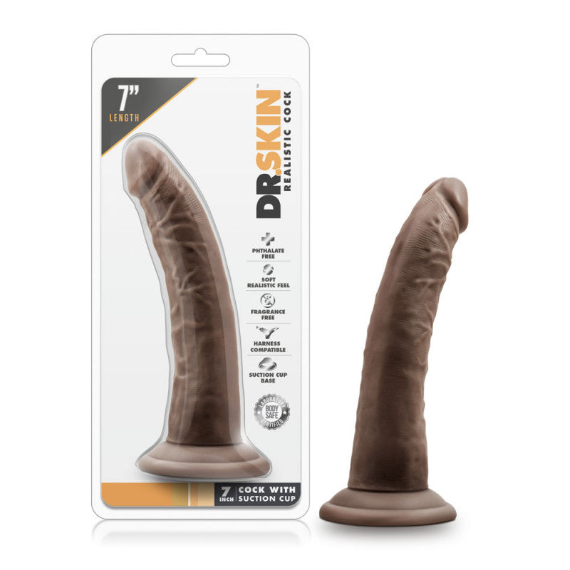 Dr. Skin - 7 Inch  With Suction Cup -  Chocolate