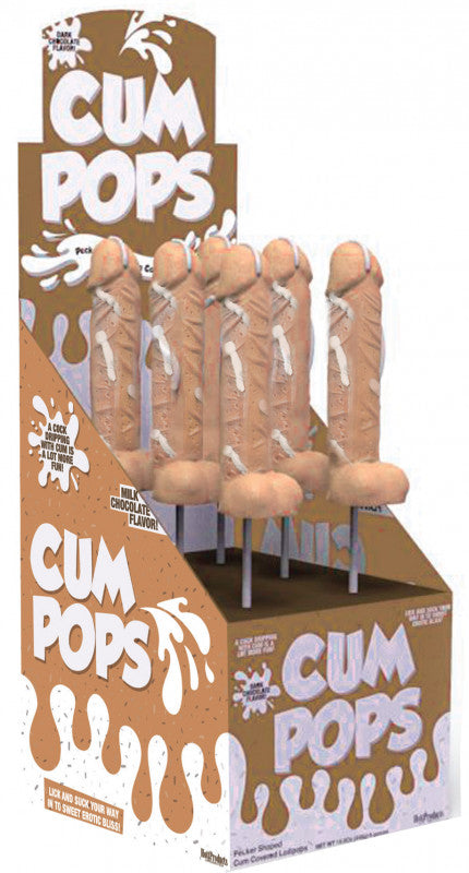 Cum  Pops - Milk Chocolate - 6 Piece P.O.P.  Display