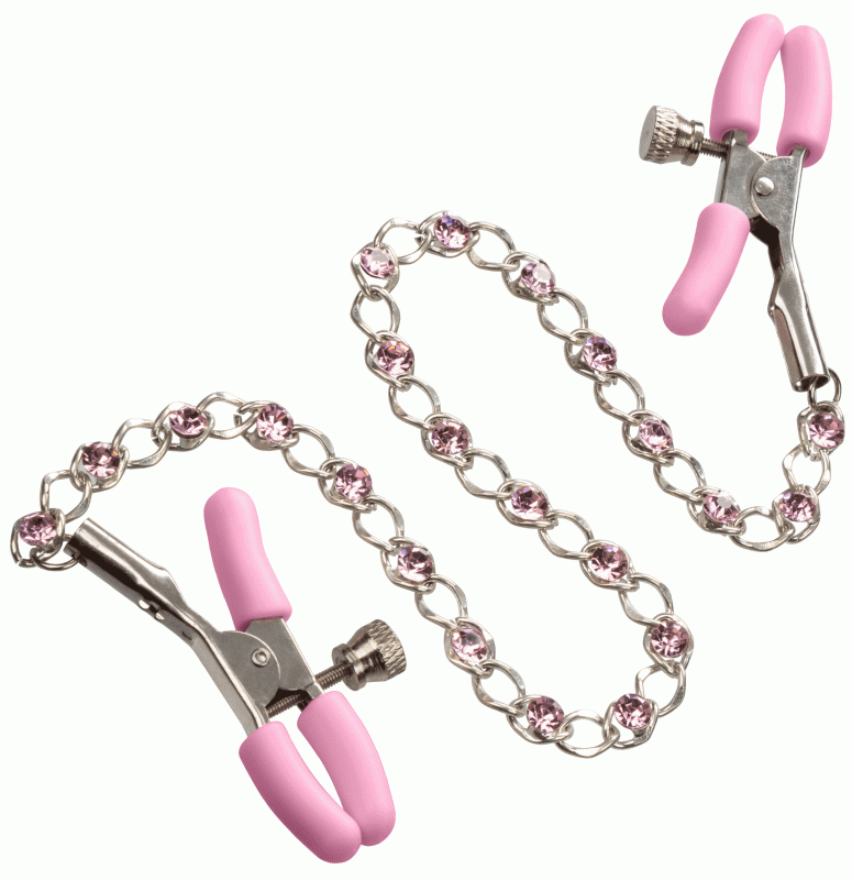 First Time Crystal Nipple Teasers - Pink