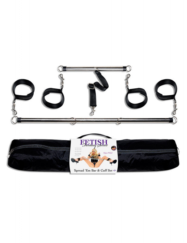 Fetish Fantasy Series - Spread &#39;Em Bar and Cuffs Set