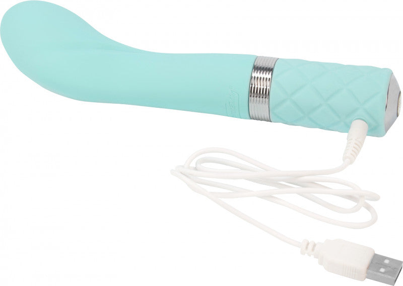 Pillow Talk Sassy G-Spot Vibe With Swarovski Crystal - Teal