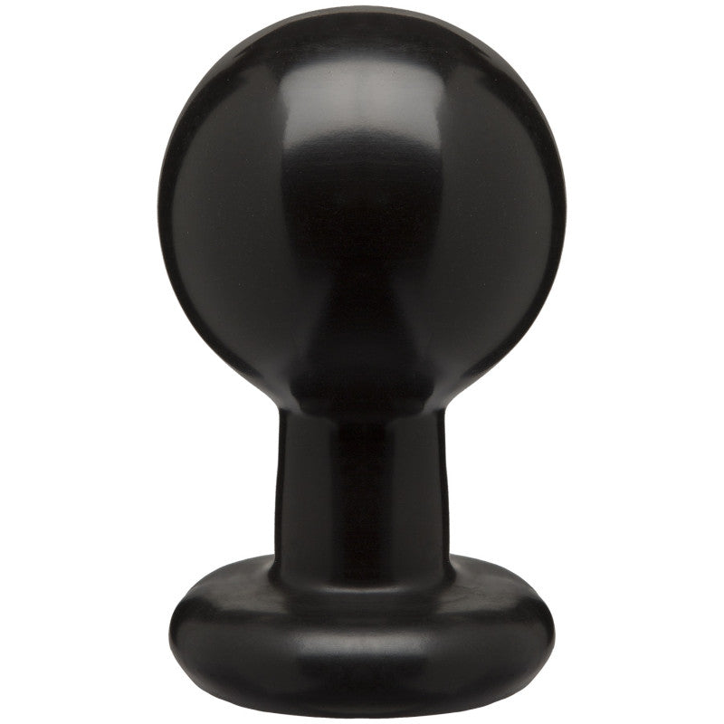 Round Butt Plug - Large- Black