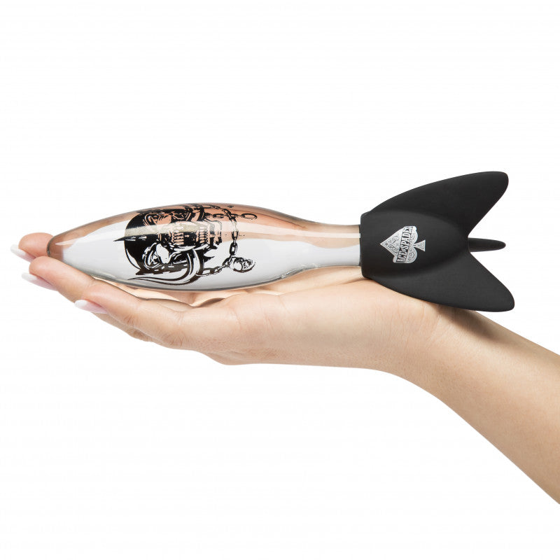 Motorhead Bomber Rock Hard Massage Missile - Clear &amp; Black