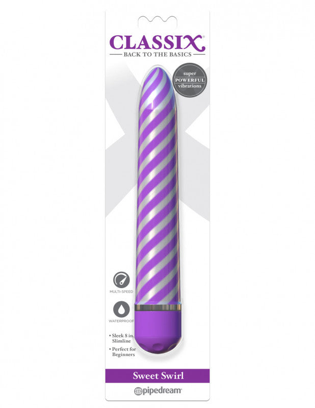 Sweet Swirl Vibrator - Purple