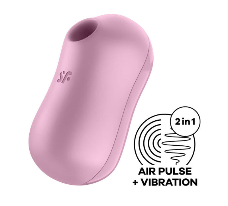 Satisfyer Cotton Candy - Air Pulse Stimulator Plus Vibrator - Lilac - SomethingSexyPlanet Satisfyer Cotton Candy - Air Pulse Stimulator Plus Vibrator - Lilac - SomethingSexyPlanet