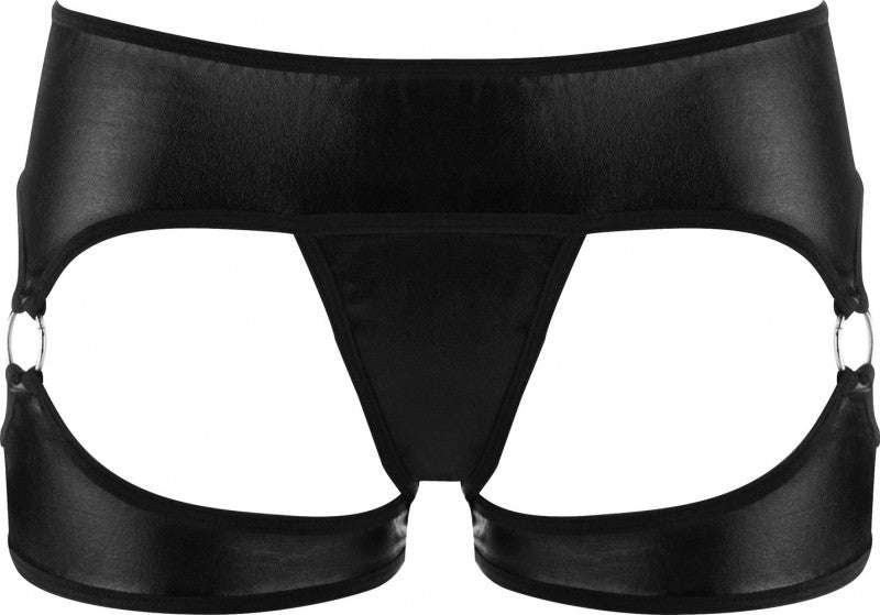 Exotic Vibrating Panty W / Wireless Remote Control Bullet and Metal Rings - Black