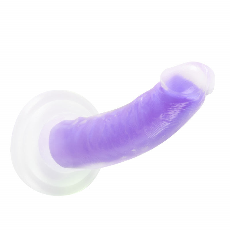 Neo Elite Glow in the Dark - Light - 7 Inch  Silicone Dual Density  - Neon Purple