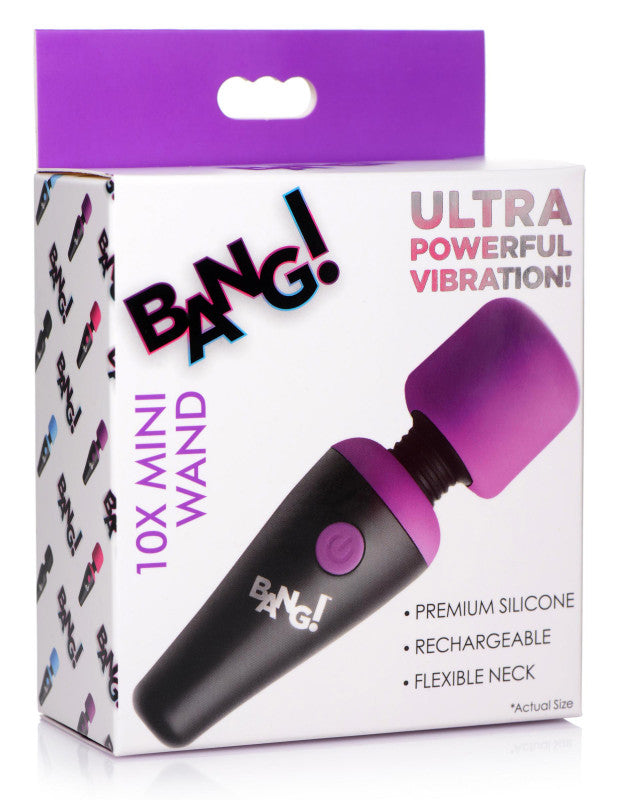 10x Vibrating Mini Silicone Wand - Purple