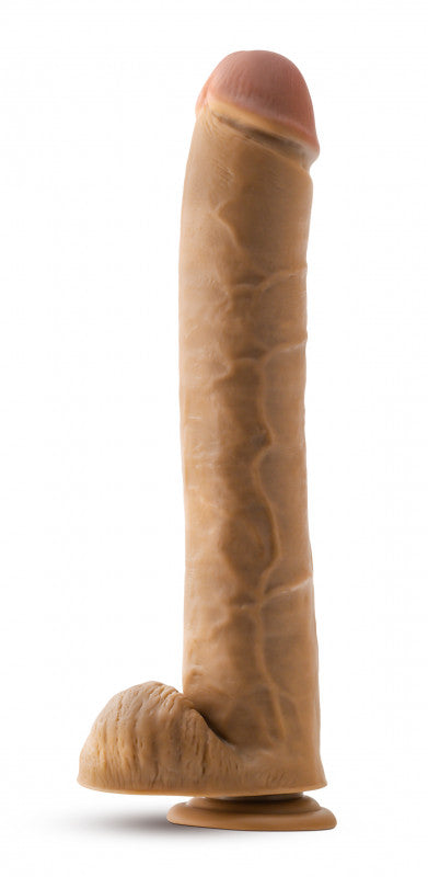 Dr. Skin – Dr. Michael 14" Realistic Dildo with Balls (Tan)