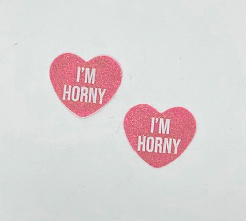 i&#39;m Horny Berry Candy Heart Pasties
