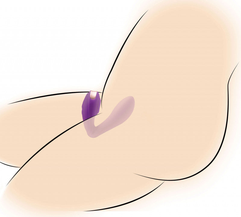 Pose Plus - 10x Pulsing Bendable Silicone Vibrator - Purple