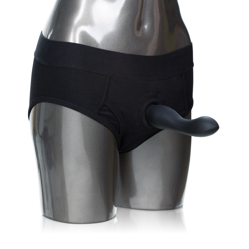Packer Gear Black Brief Harness - Extra Small-Small