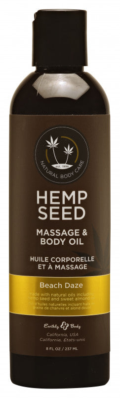 Hemp Seed Massage and Body Oil Beach Daze