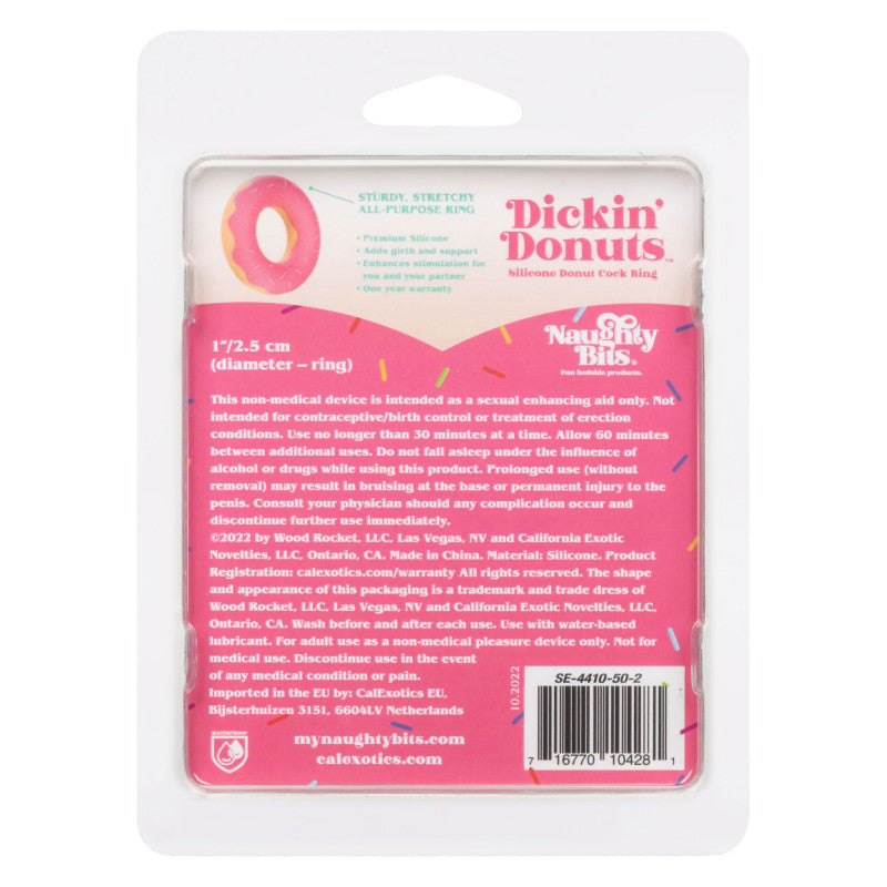 Naughty Bits Donuts Silicone Donut Ring - Pink