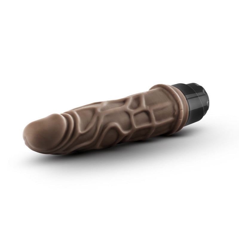 Dr. Skin - Vibe 3 - 7.25 Inch Vibrating - Chocolate