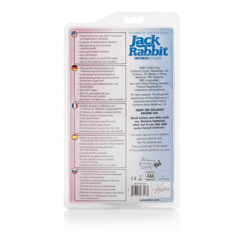 Advanced Waterproof Jack Rabbit - 5 Rows of Beads - Blue