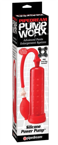 Pump Worx Silicone Power Pump Red