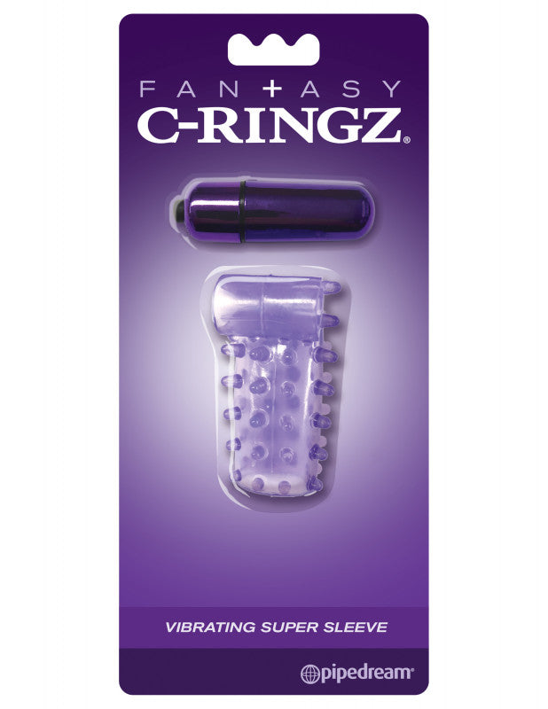 Fantasy C-Ringz Vibrating Super Sleeve Purple