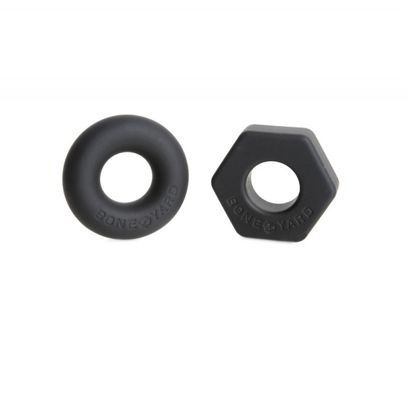 Boneyard the Nutball  Ring Set - Black