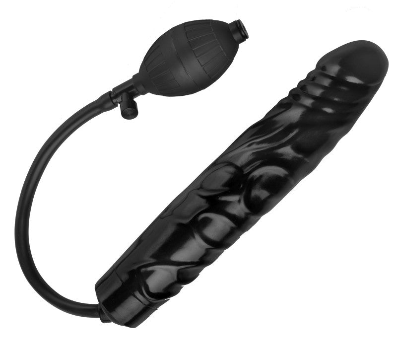 Inflatable 11-Inch Super Dong - Black
