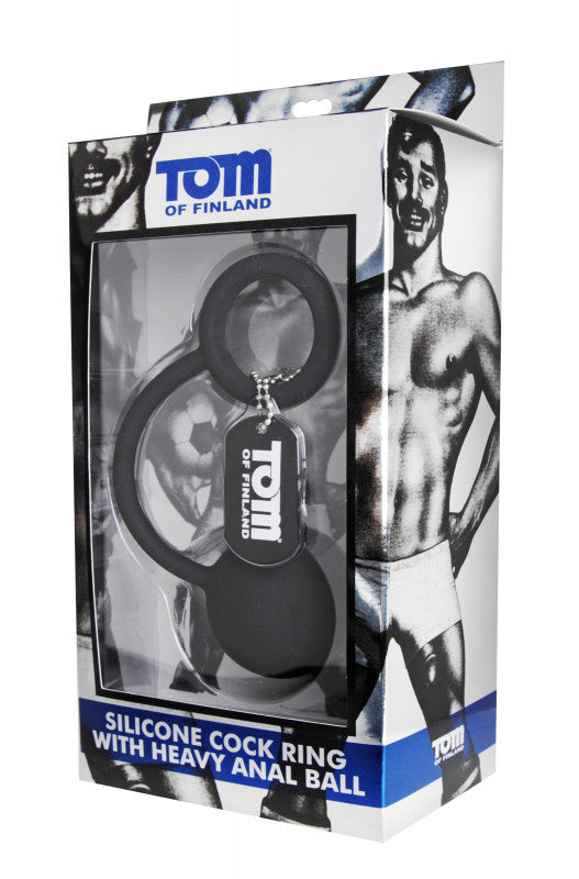 Tom of Finland Silicone  Ring With Heavy  Anal Ball