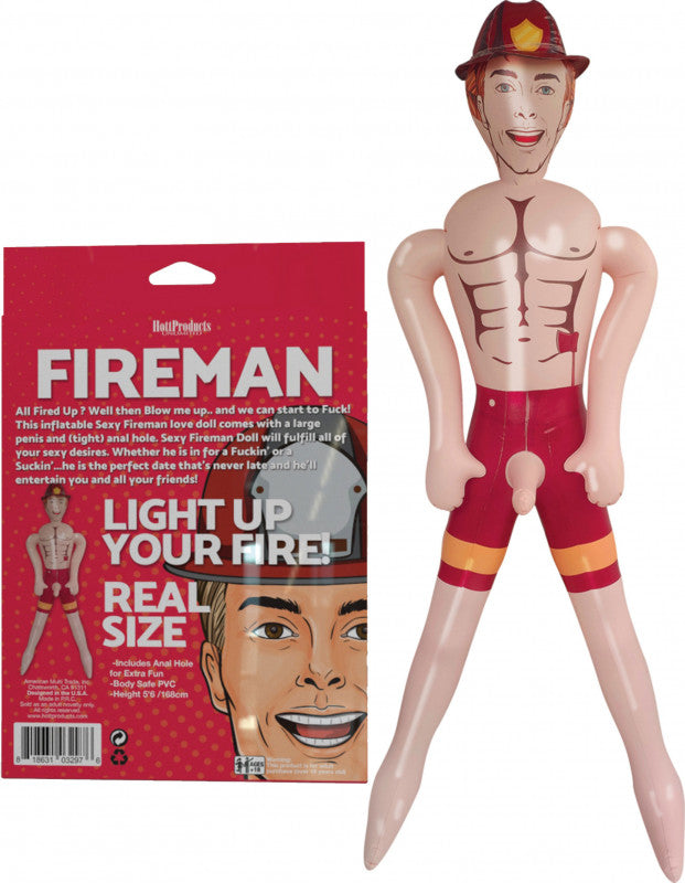 Fireman - Inflatable Party Doll